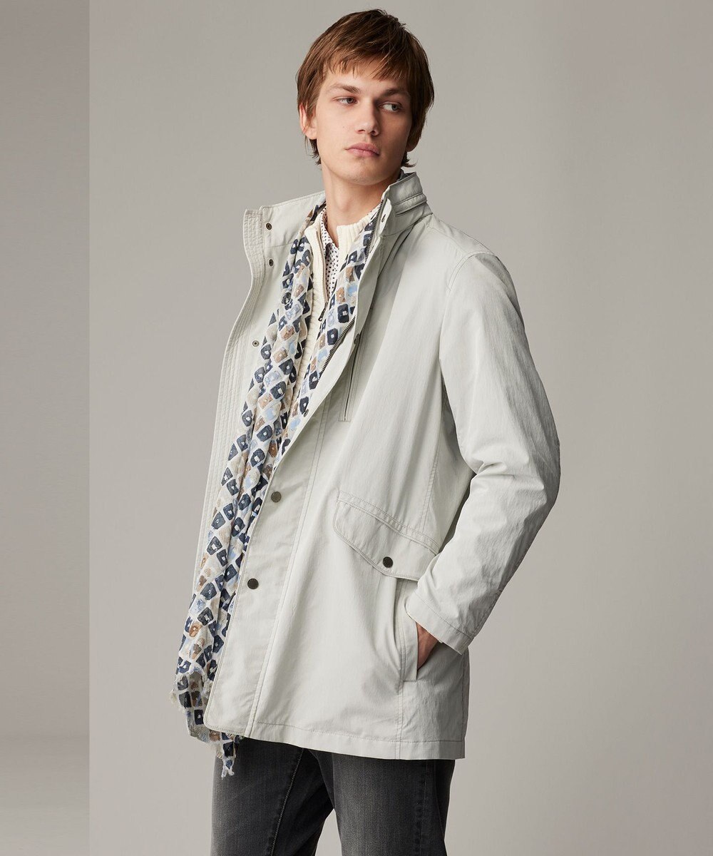 JOSEPH ABBOUD 【25SS・7ポケット/軽量/ECO撥水/インフード】ライトマイクロリップピーチ コート 
