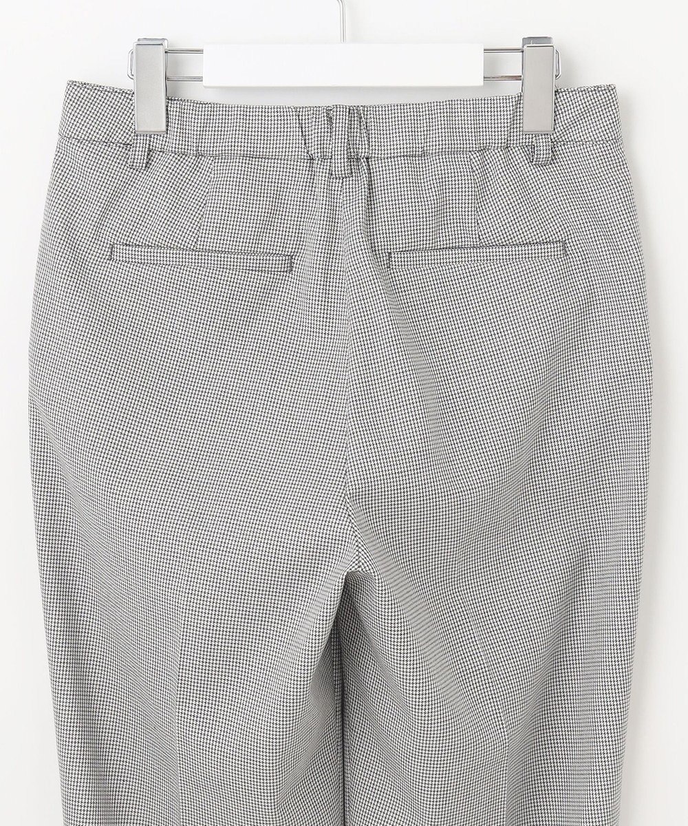 J.PRESS LADIES L 【洗える】シャークスキンハウンドトゥース テーパード パンツ 