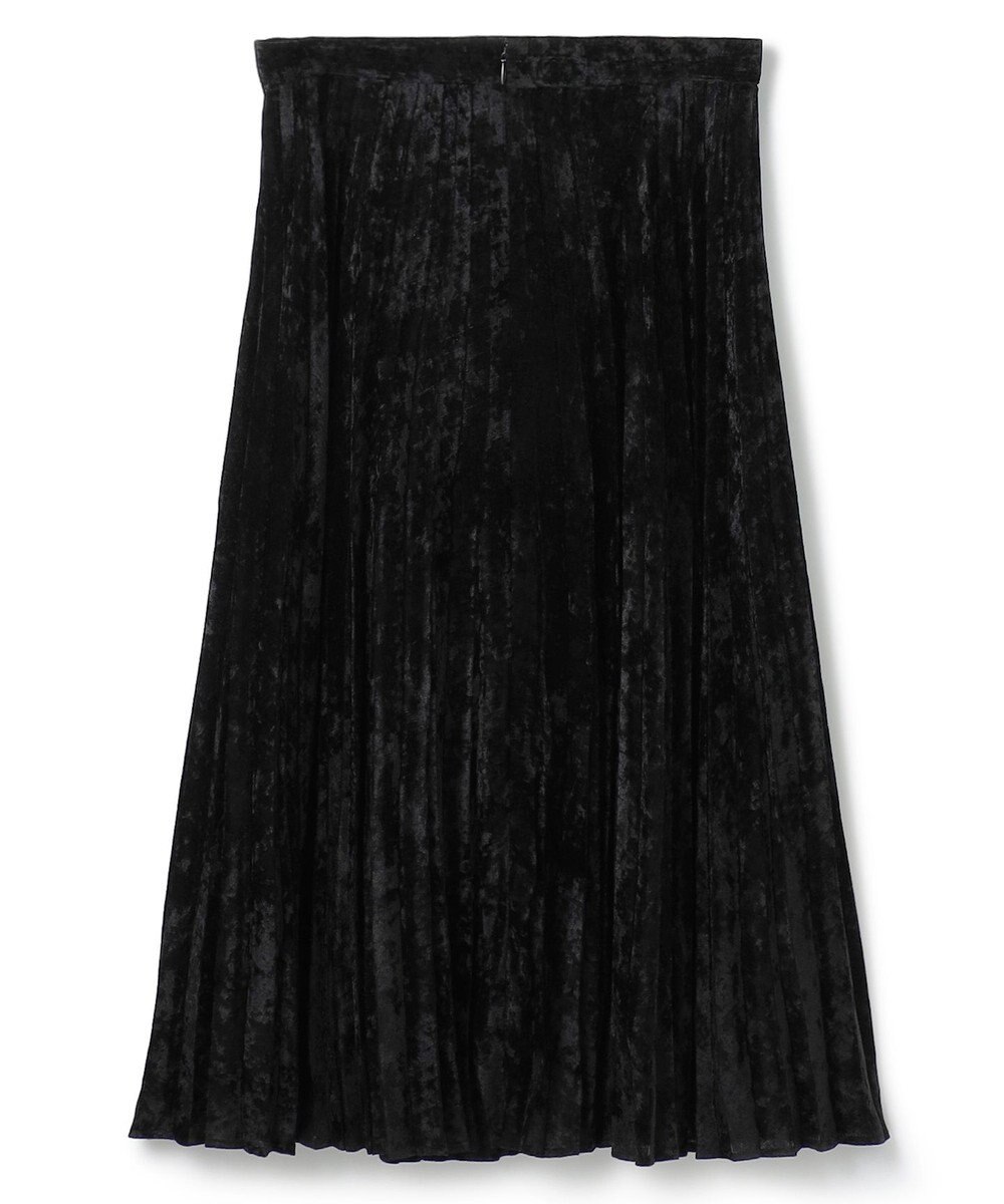 ICB 【洗える】 シアーベルベット プリーツスカート 