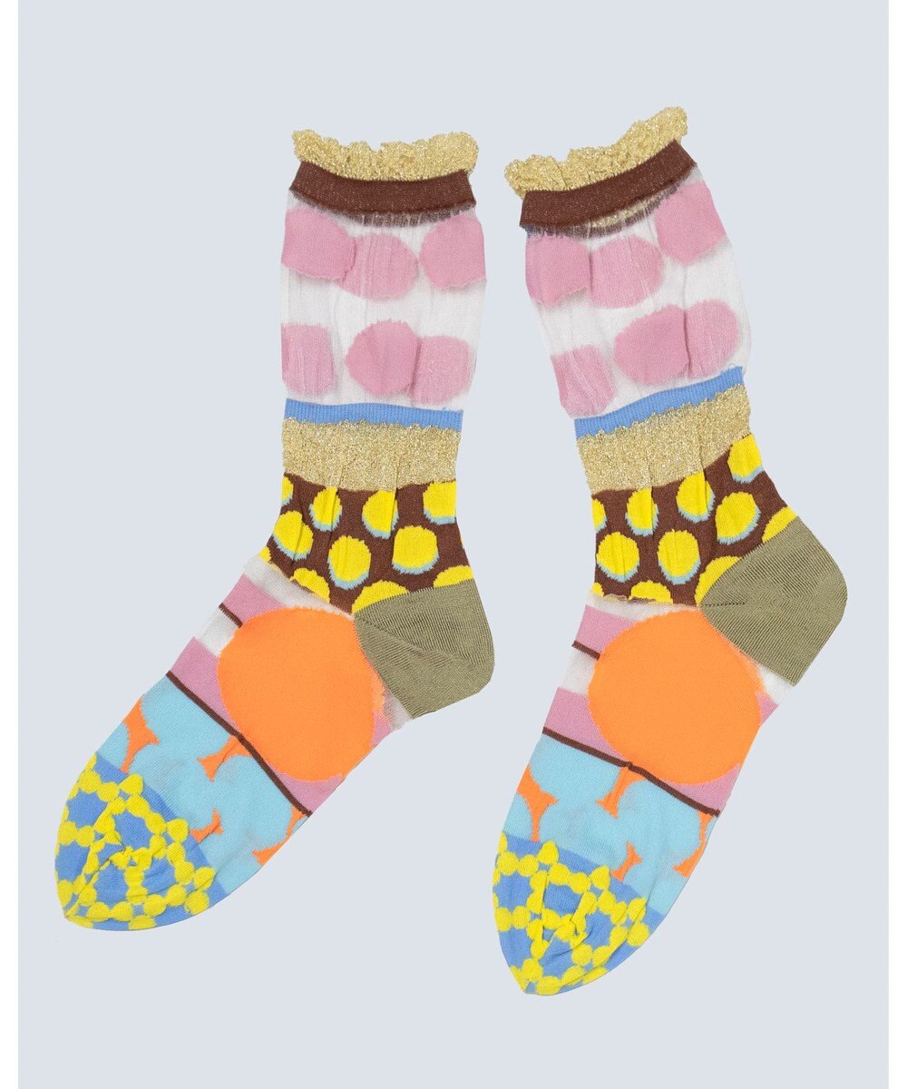 COQ DOTS CARNIVAL シアードットソックス 