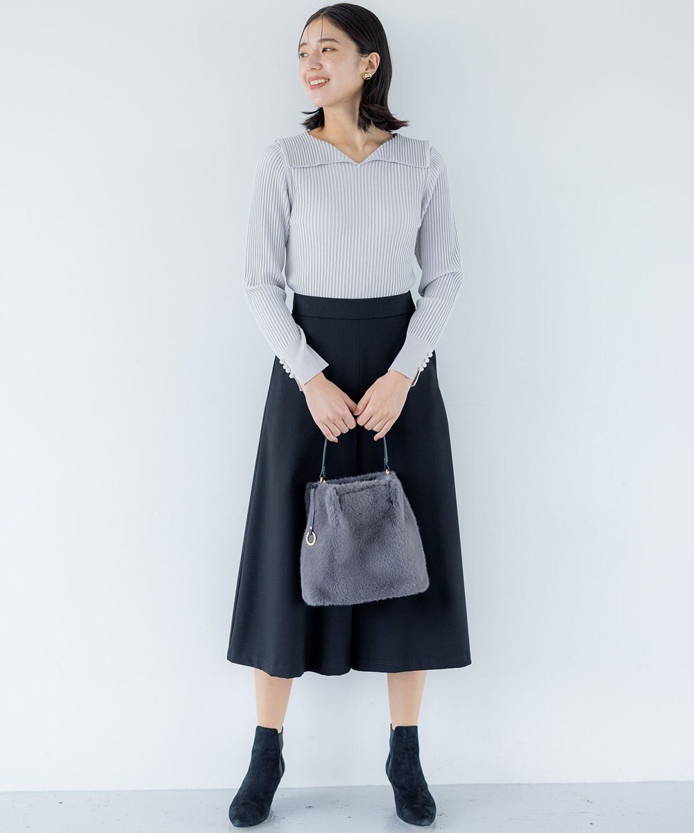 組曲 Elenaリブニット プルオーバー 