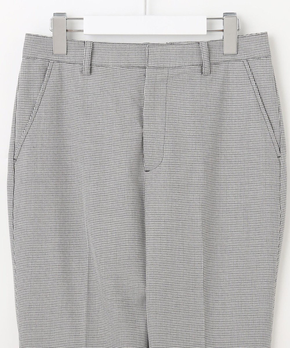 J.PRESS LADIES L 【洗える】シャークスキンハウンドトゥース テーパード パンツ 