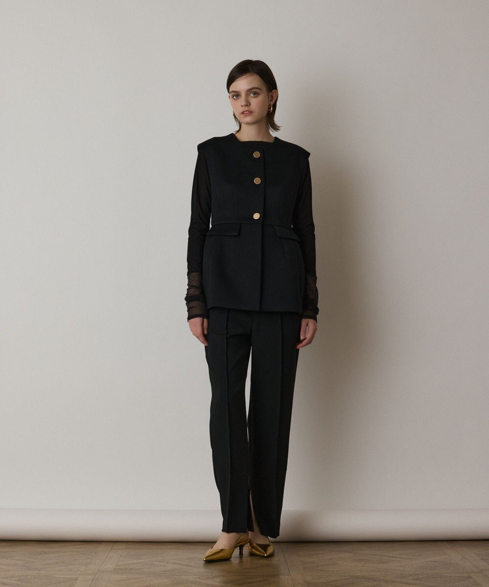 GRACE CONTINENTAL インサイドスリットスリムパンツ 