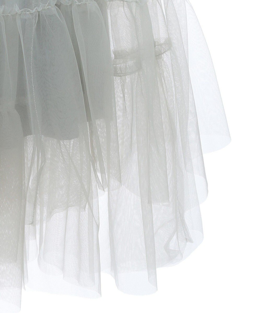 earth music&ecology イレギュラーヘム段々チュールスカート 