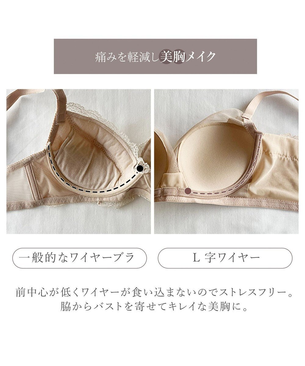 BRADELIS New York 【BRADELIS New York】ヌーディモールドカップブラ24S1 ブラデリス 補正ブラ 食い込みにくい快適なワイヤーブラ 