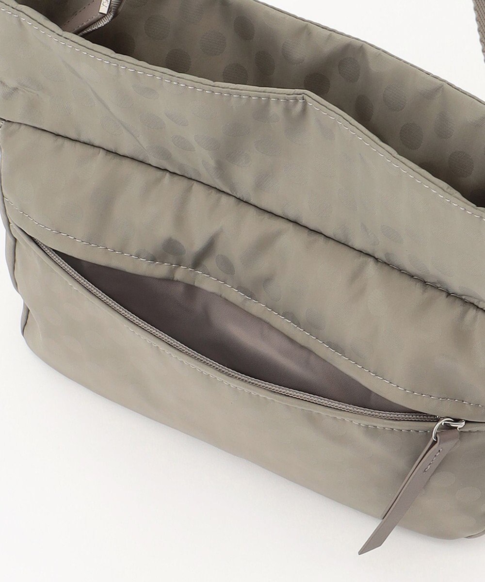 Y'SACCS はっ水ドットジャカード リサイクルレザーコンビ ショルダー 