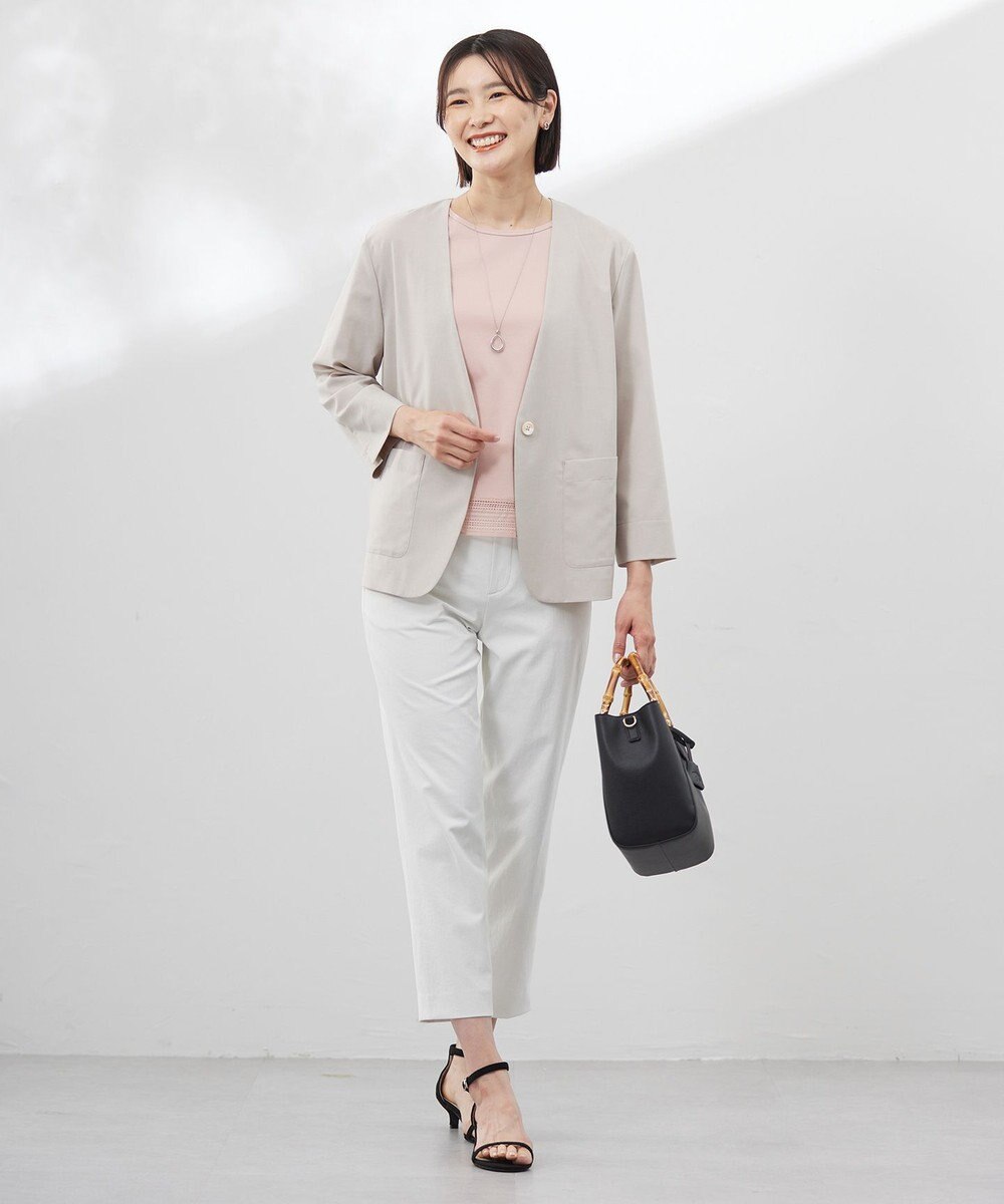 J.PRESS LADIES ステンレスオーバルネックレス 