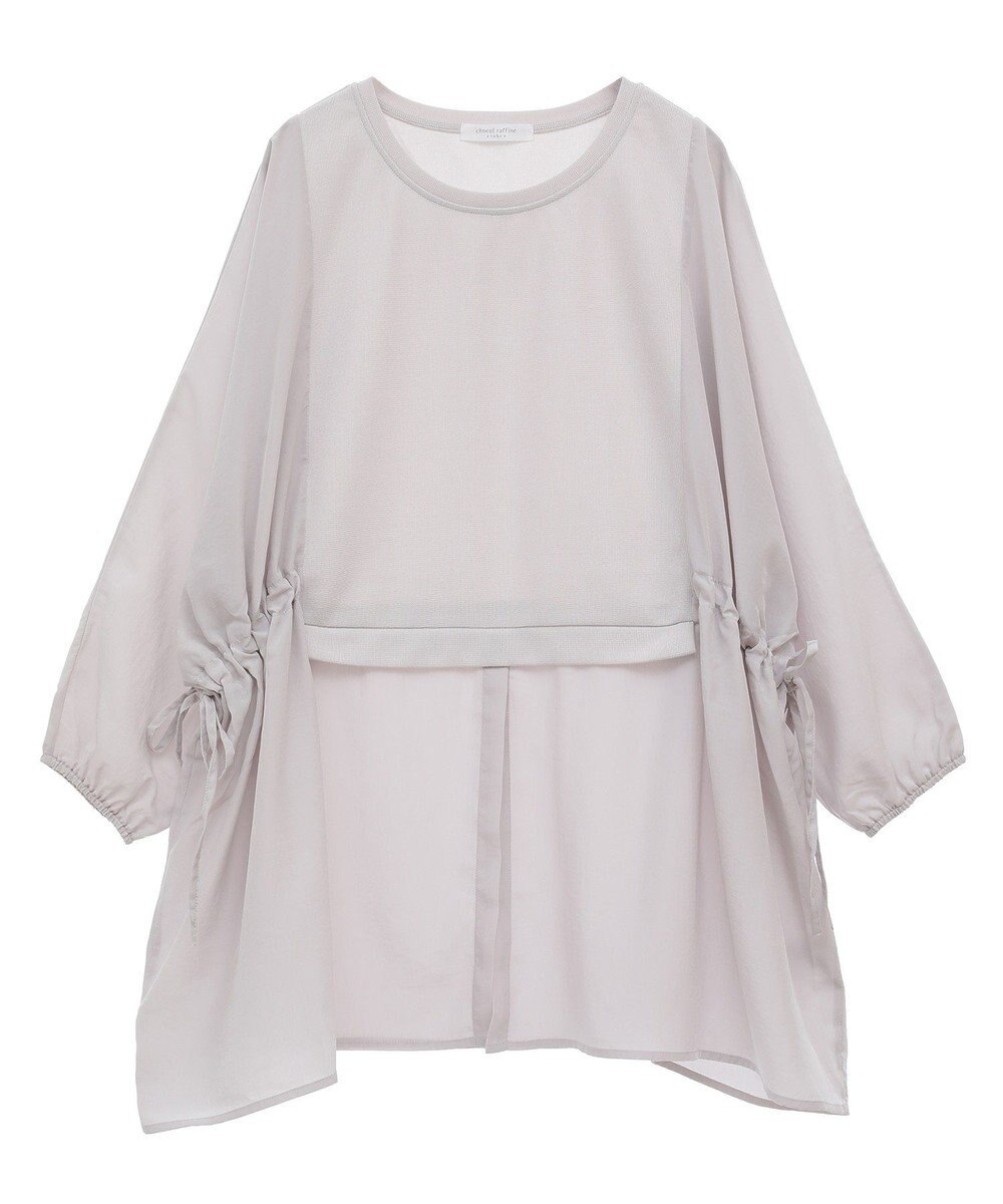 Green Parks 脇リボンドッキングチュニック 