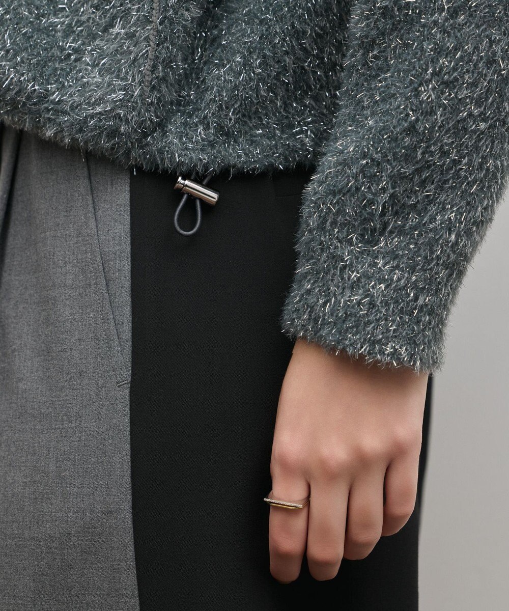 GRACE CONTINENTAL フェザーニットパーカー 