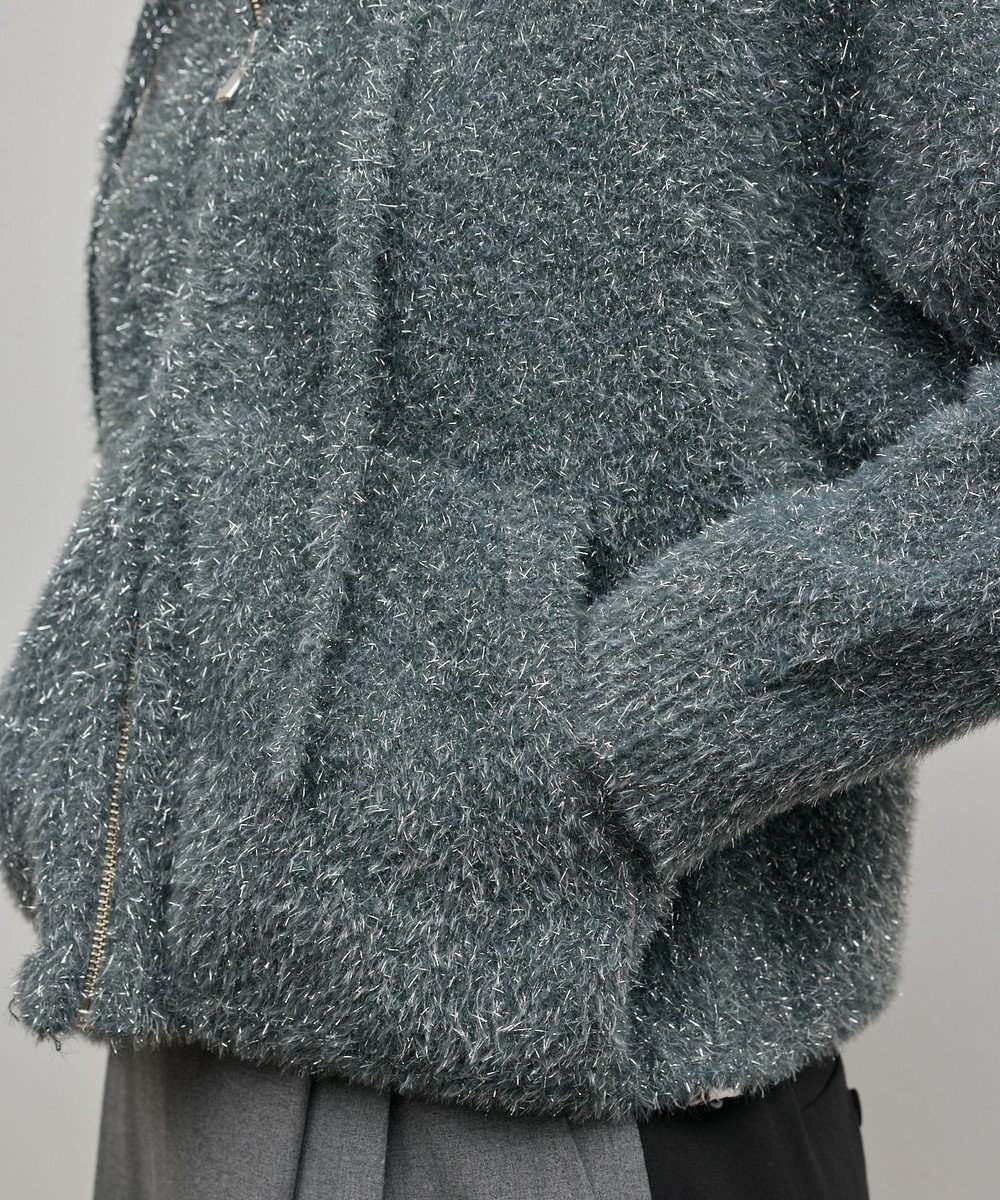 GRACE CONTINENTAL フェザーニットパーカー 