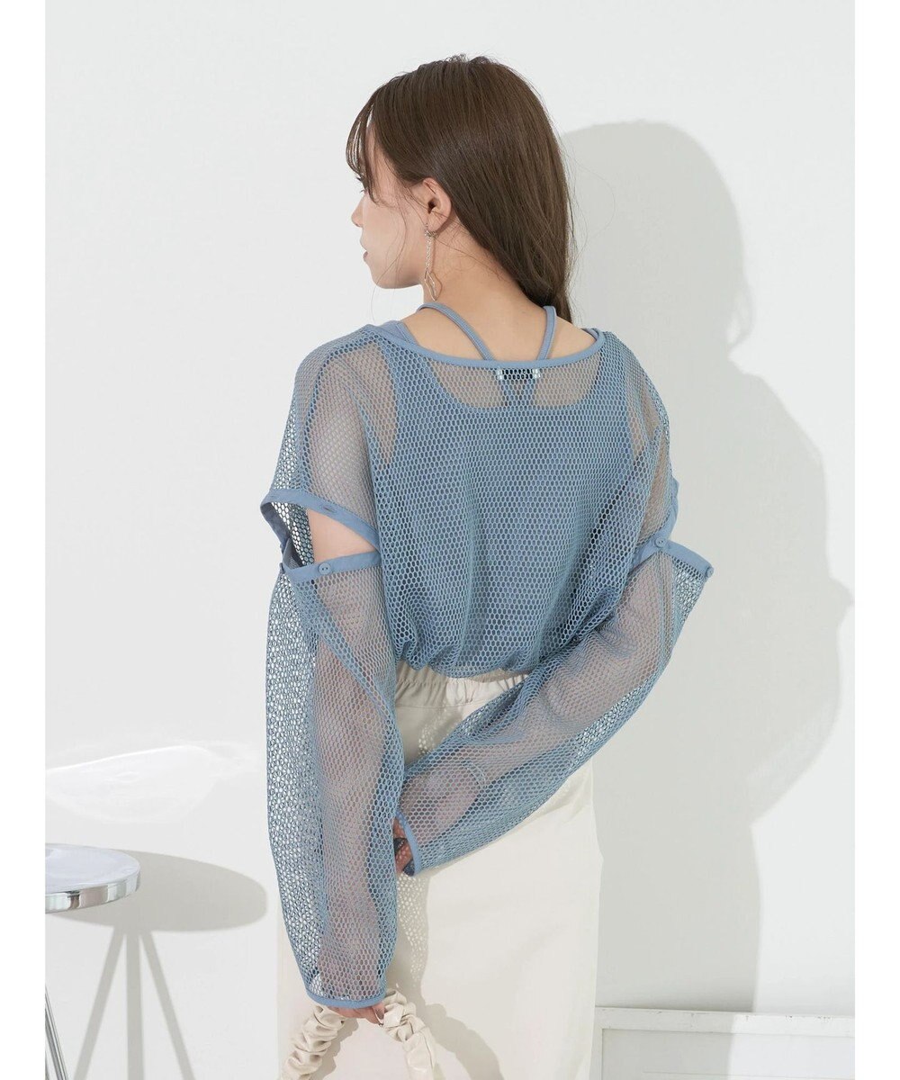 earth music&ecology ＳＥＴ２点メッシュプルオーバー＋タンクトップ 