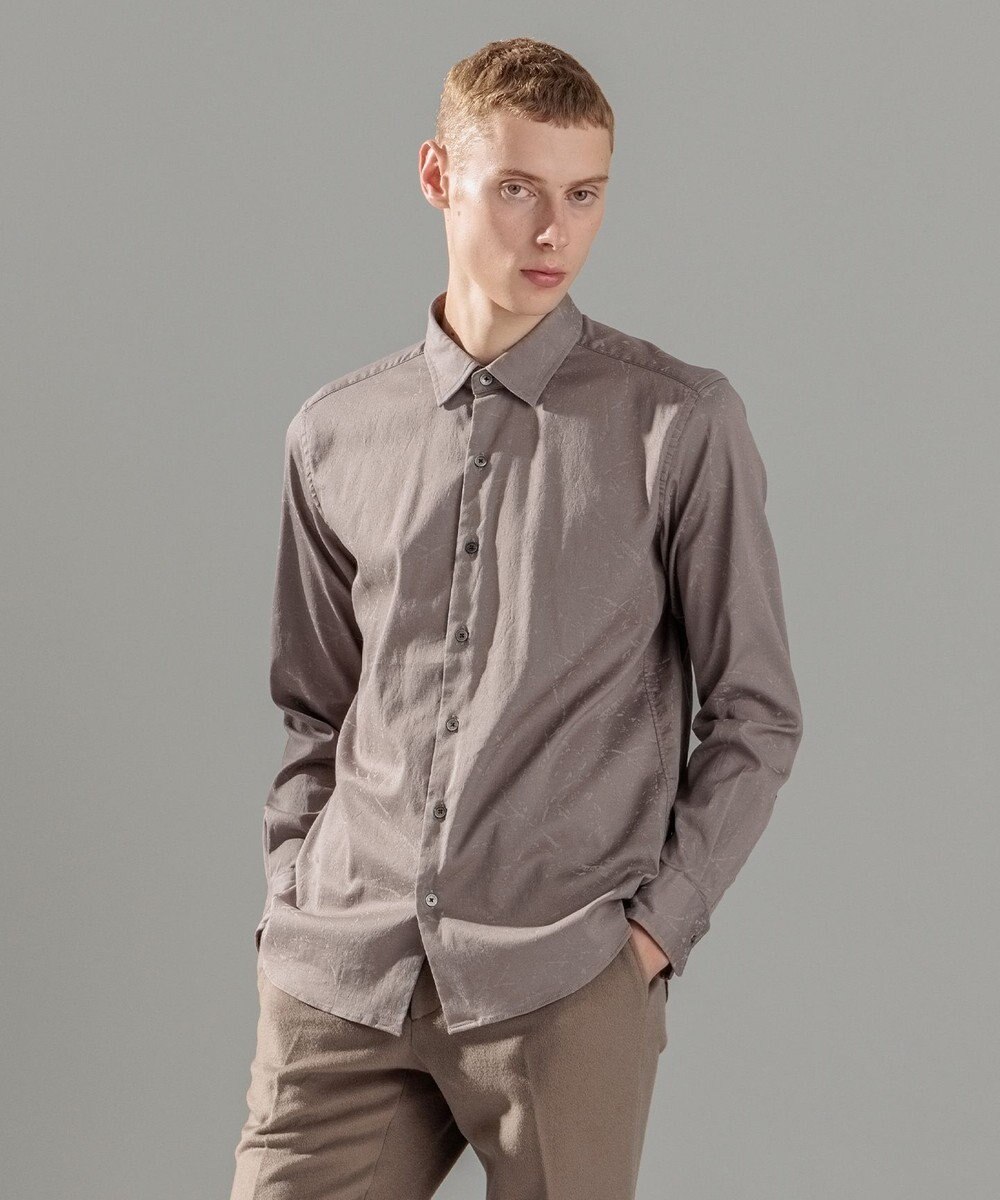 JOSEPH HOMME フォレストジャガードストレッチ　レギュラーカラーシャツ 