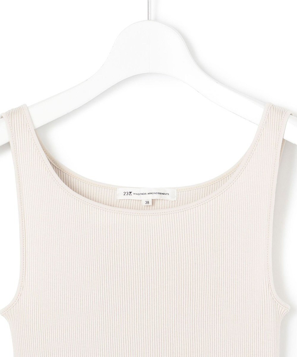 23区 オーガニック リブ タンクトップ 