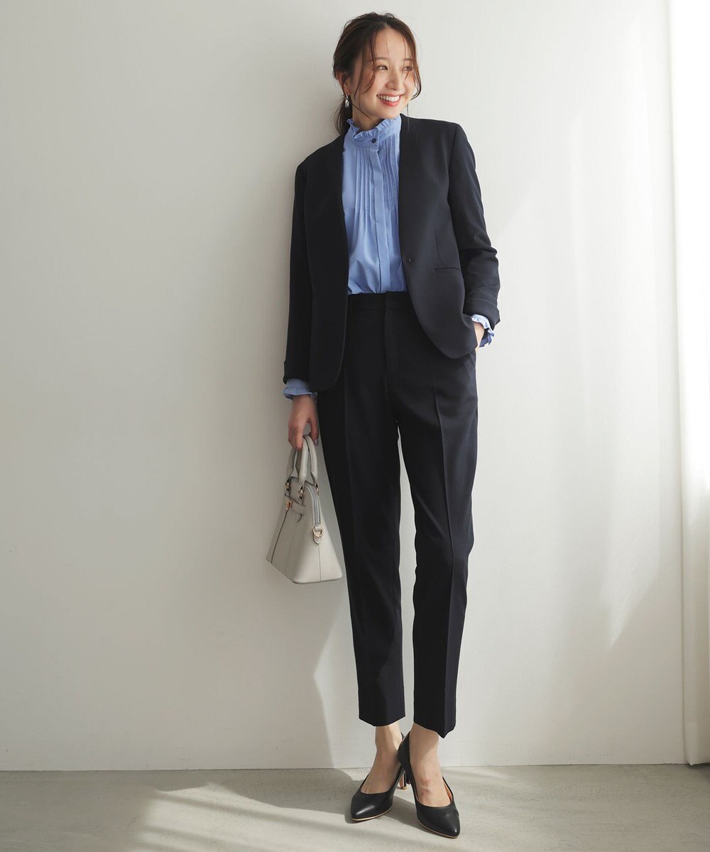 ANY SIS ビューティサーモ2WAYストレッチ ノーカラージャケット 