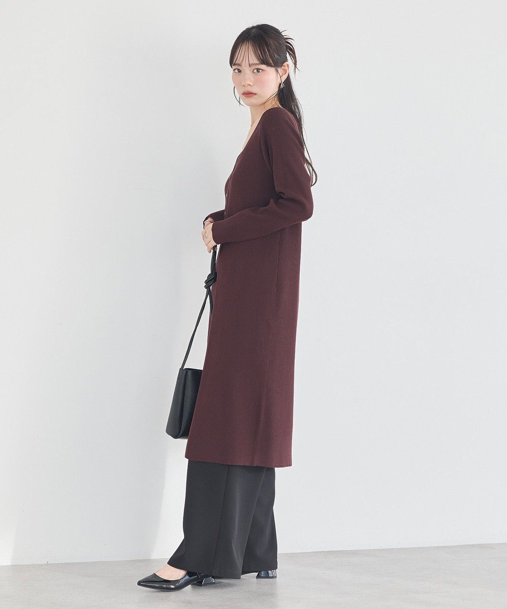 earth music&ecology Ｖネックニットワンピース 