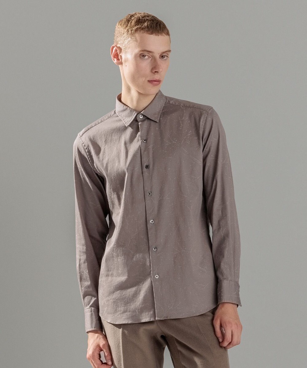 JOSEPH HOMME フォレストジャガードストレッチ　レギュラーカラーシャツ 