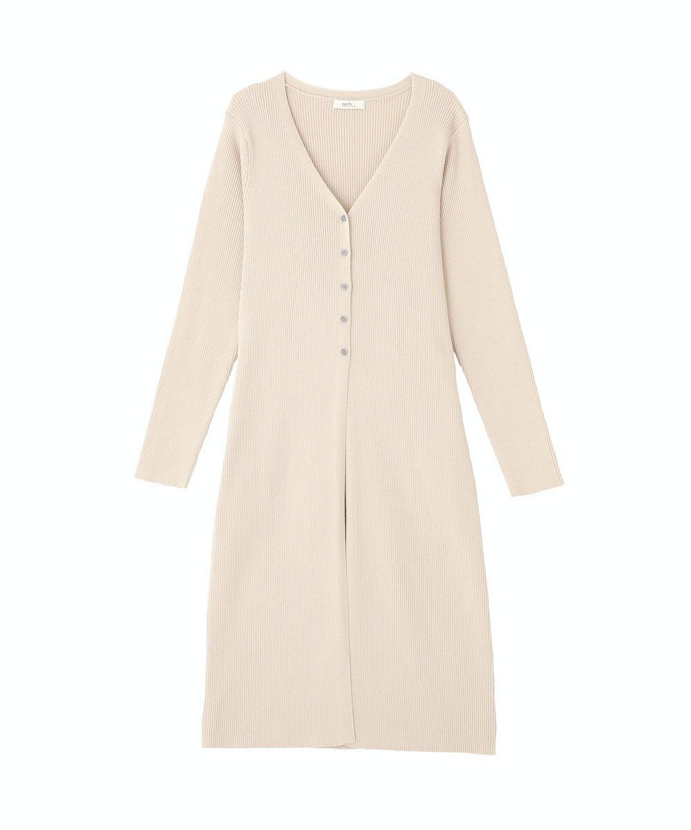 earth music&ecology Ｖネックニットワンピース 