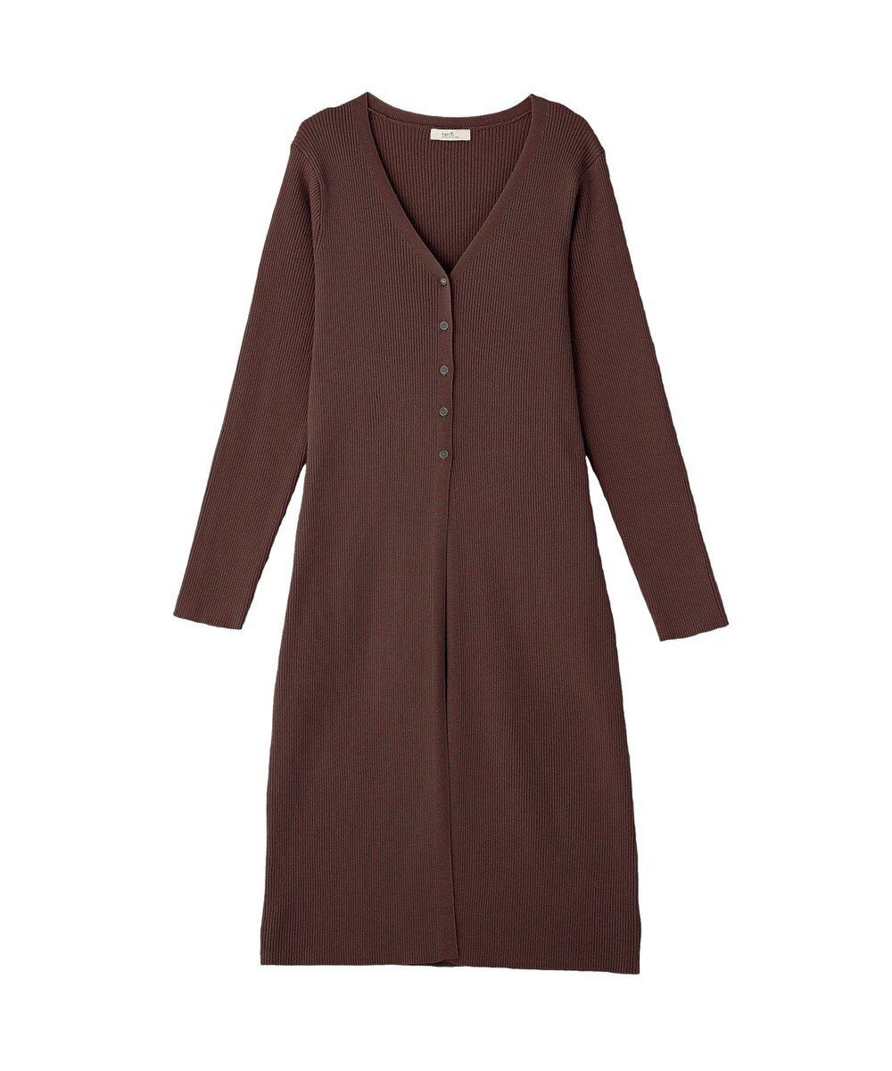 earth music&ecology Ｖネックニットワンピース 