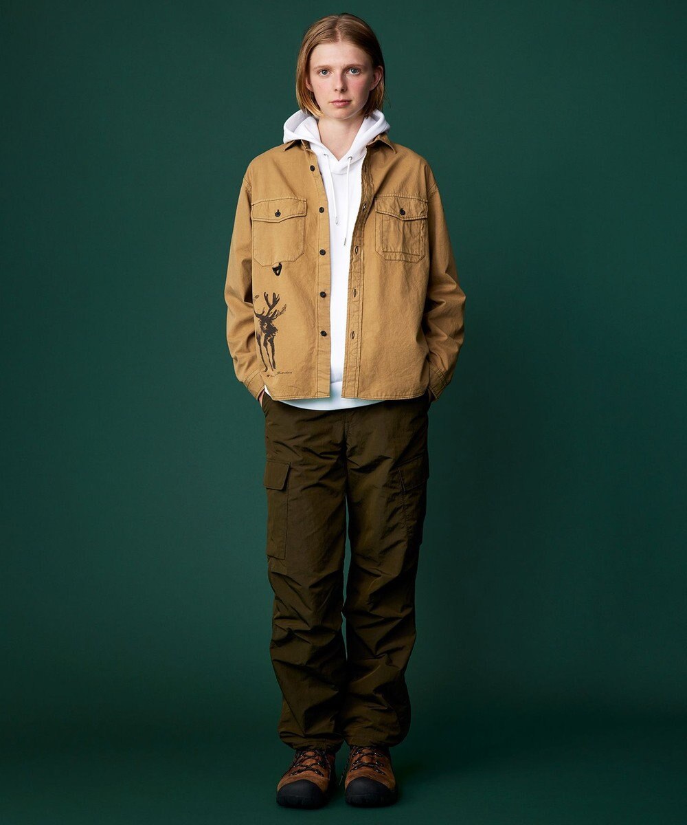 JOSEPH ABBOUD MOUNTAIN 【ECO撥水/起毛裏地】マイクロリップワッシャー カーゴ パンツ 