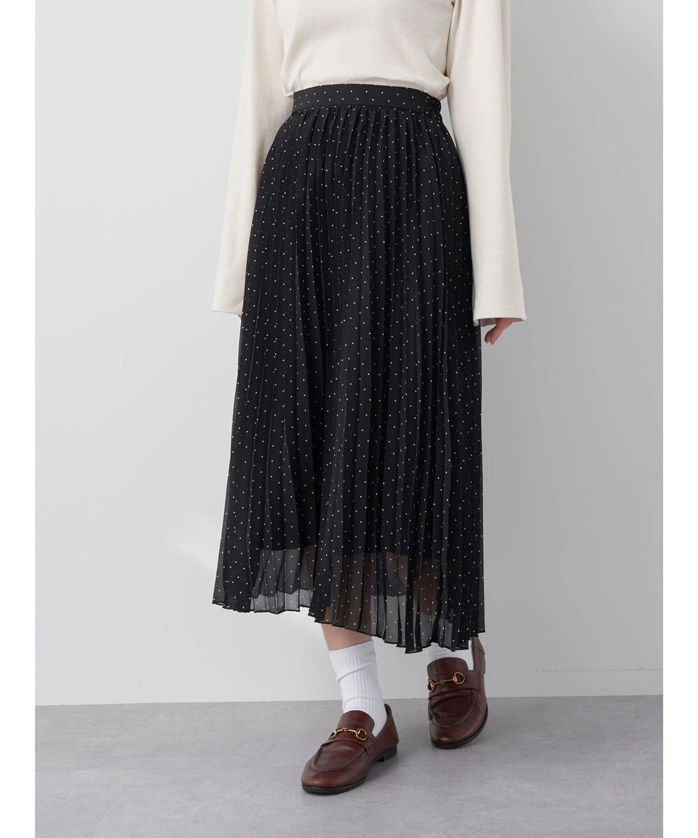 earth music&ecology すきな丈プリーツスカート 