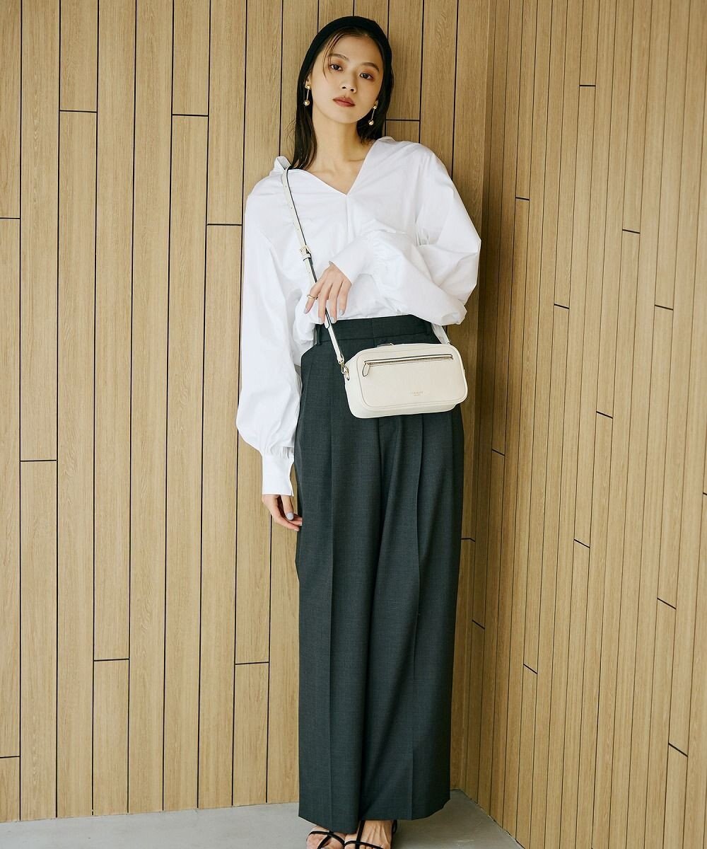 TOPKAPI 【TREASURE TOPKAPI】シュリンクレザー スクエア 2way ショルダー バッグ 