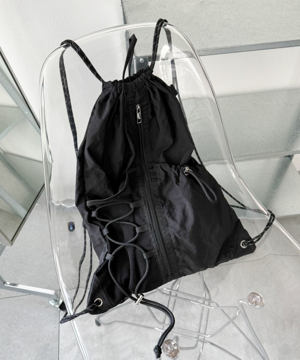 WEGO 【ユニセックス着用ITEM】センターzipナップサック 