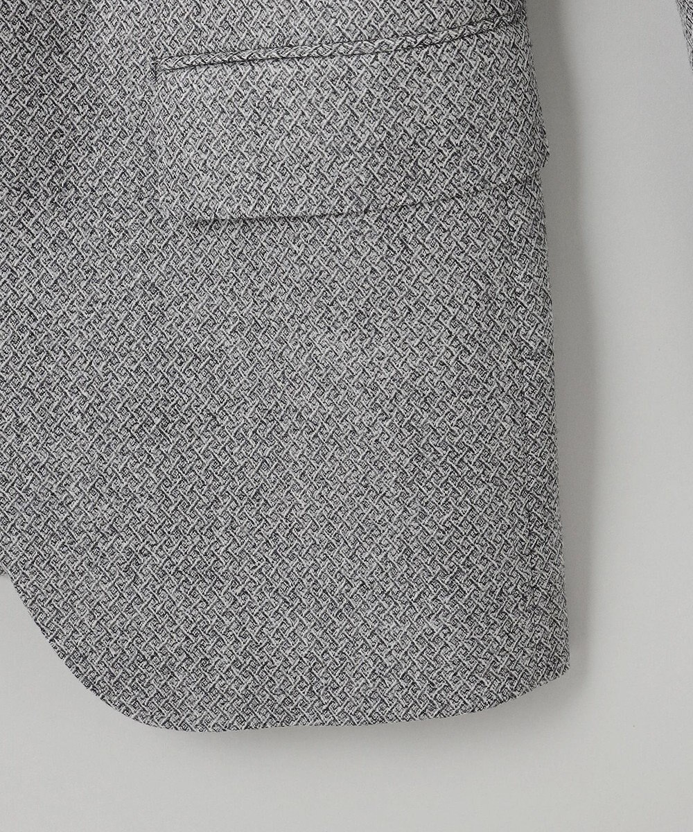 GOTAIRIKU 【DELFINO】ナポリジオメトリックツイード ジャケット_グレー 