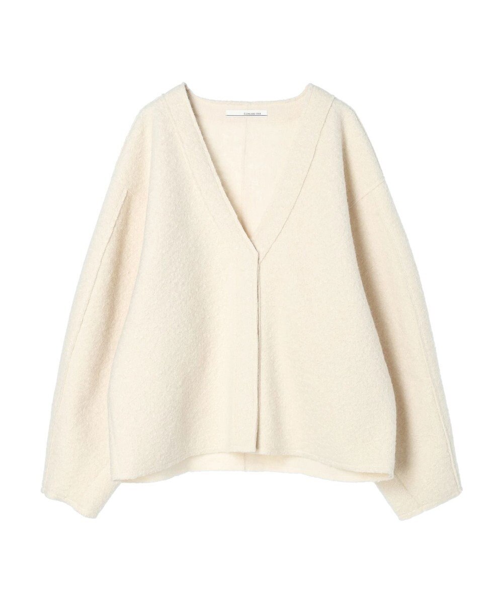 Green Parks ・ＥＬＥＮＣＡＲＥ　ＤＵＥ　ブークレＶネックカーデ 