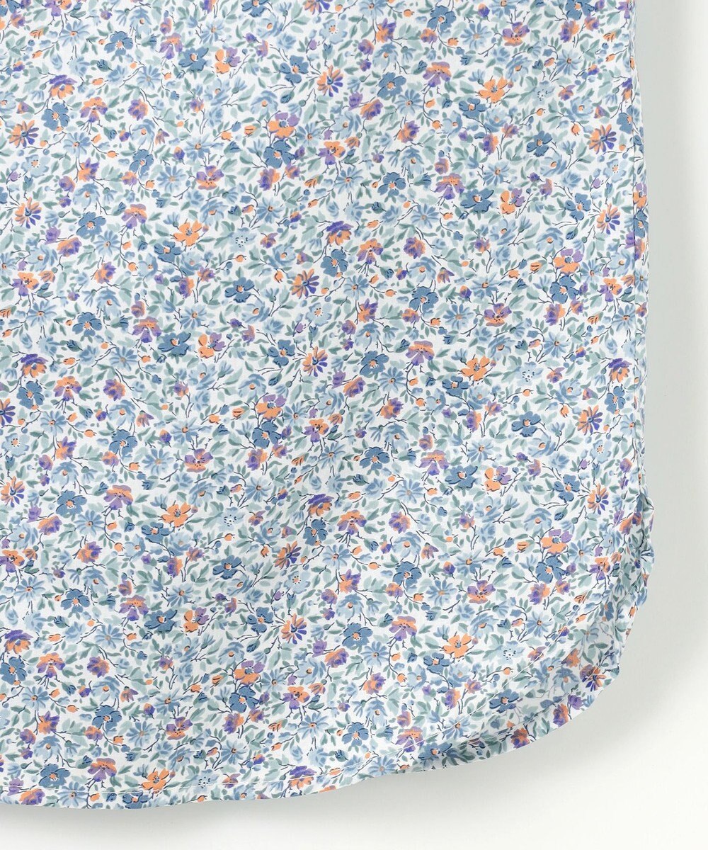 J.PRESS LADIES L 【洗える】Liberty Lilibet＆Hannah Rose バンドカラー ブラウス 