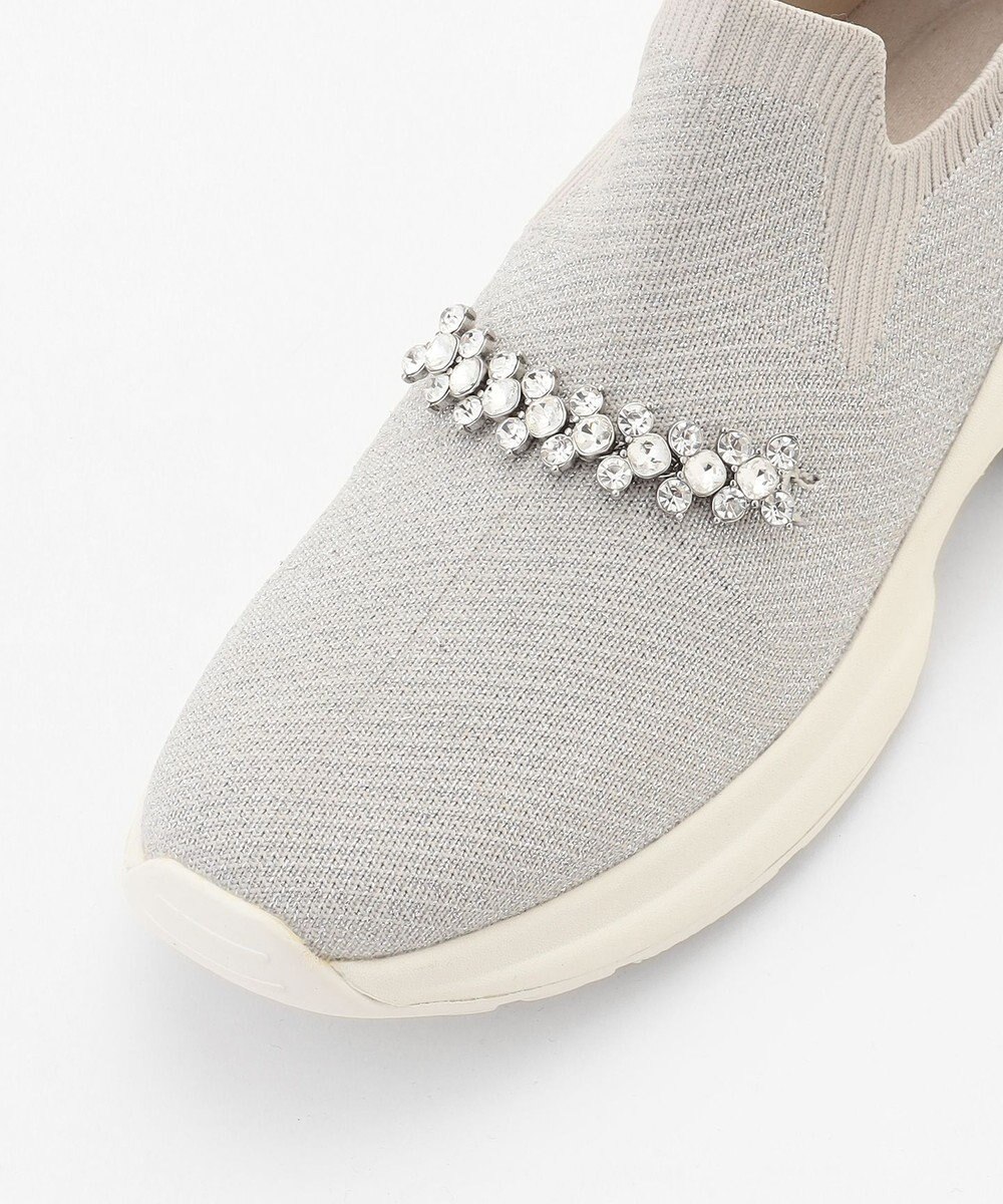 steppi 【撥水/洗える】ボリュームソール ビジュースニーカー 