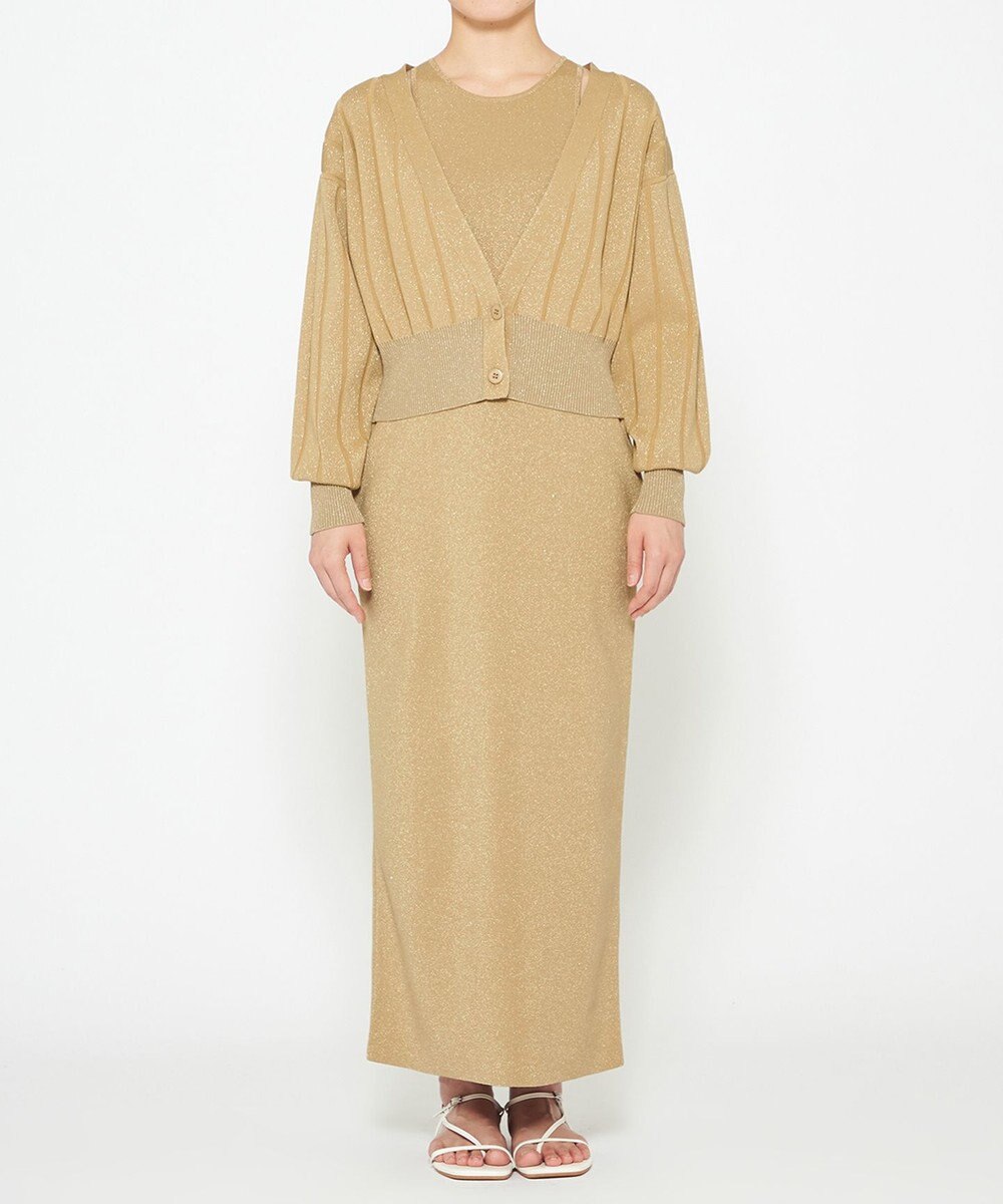 uncrave 【手洗い可】ドライタッチ ニット アメスリ バックオープン ワンピース（uncrave WHITE） 