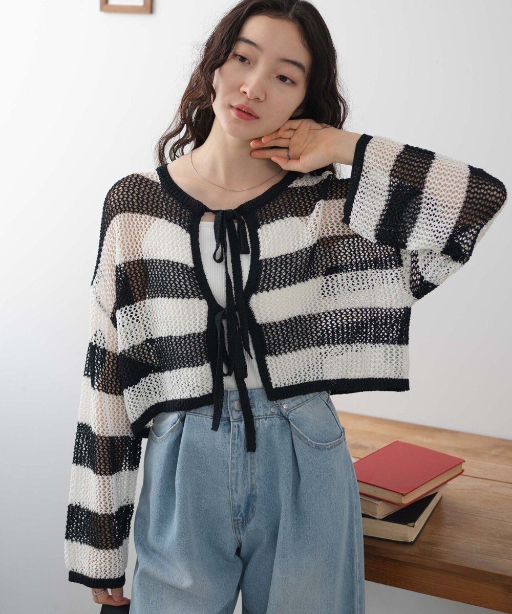 WEGO メッシュニットカーデ 