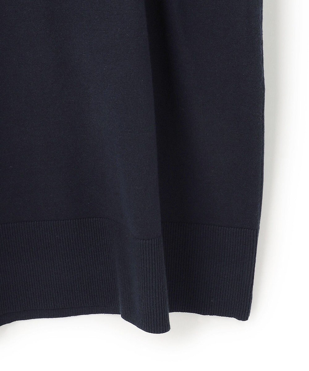 UNFILO L フリルトリミング ニットワンピース 