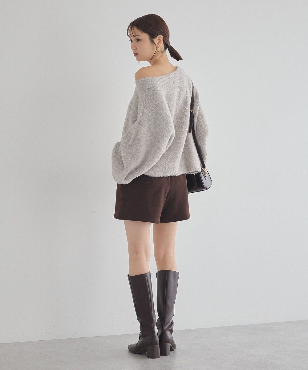 earth music&ecology オフショルフェザーニットプルオーバー 