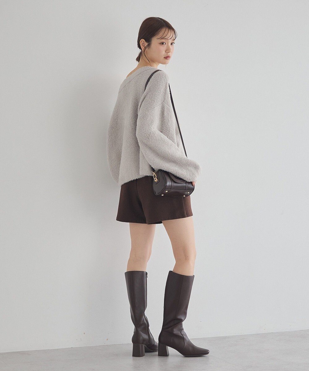 earth music&ecology オフショルフェザーニットプルオーバー 