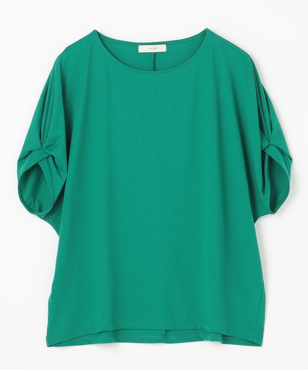 ANY 【接触冷感/UVケア/シワになりにくい】ドルマンスリーブ Tブラウス 