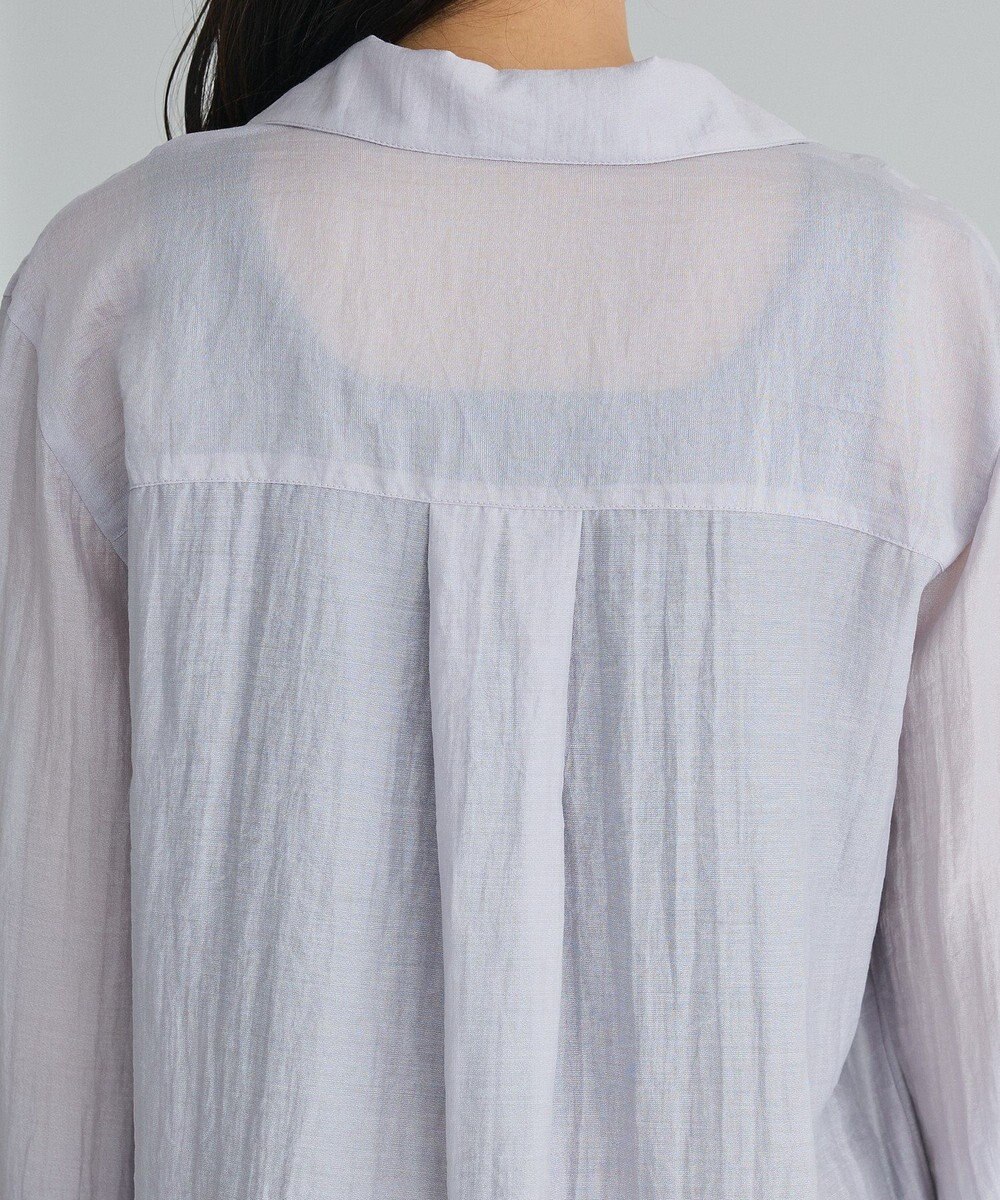 CRAFT STANDARD BOUTIQUE シアーオープンカラーシャツ 