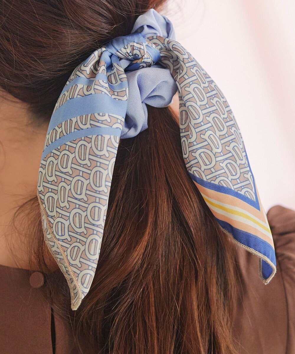 Tiaclasse 【2type】スカーフ柄シュシュ 