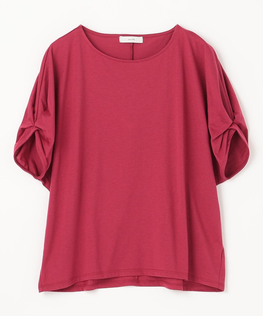 ANY 【接触冷感/UVケア/シワになりにくい】ドルマンスリーブ Tブラウス 