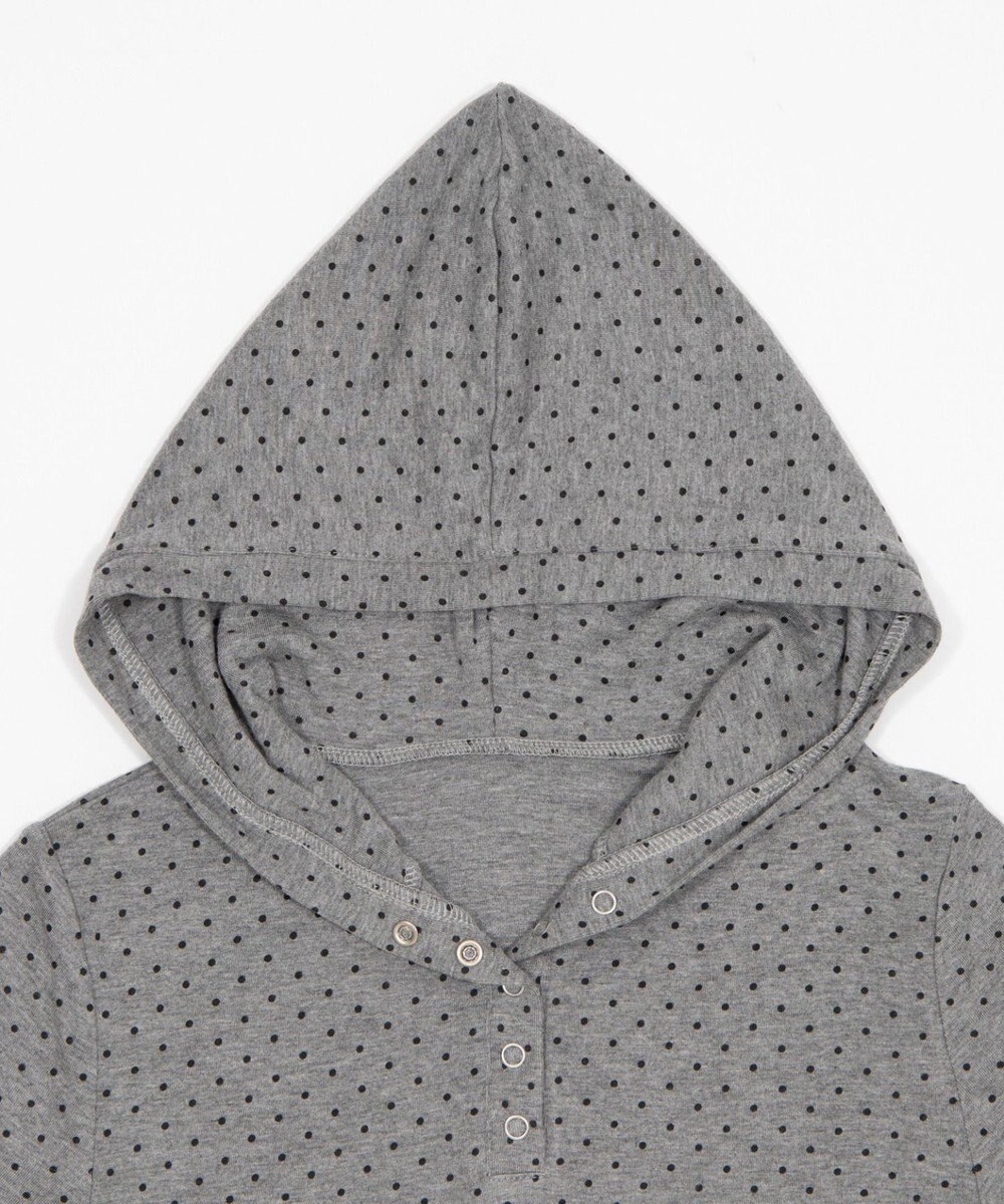 WEGO ヘンリーネックフードT 