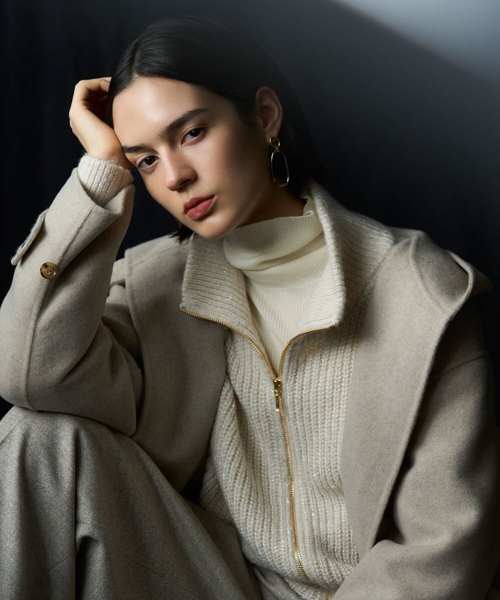 23区 S 【滝沢眞規子さん着用/WEB限定カラーあり】ウーステッドウール リブタートル ニット 