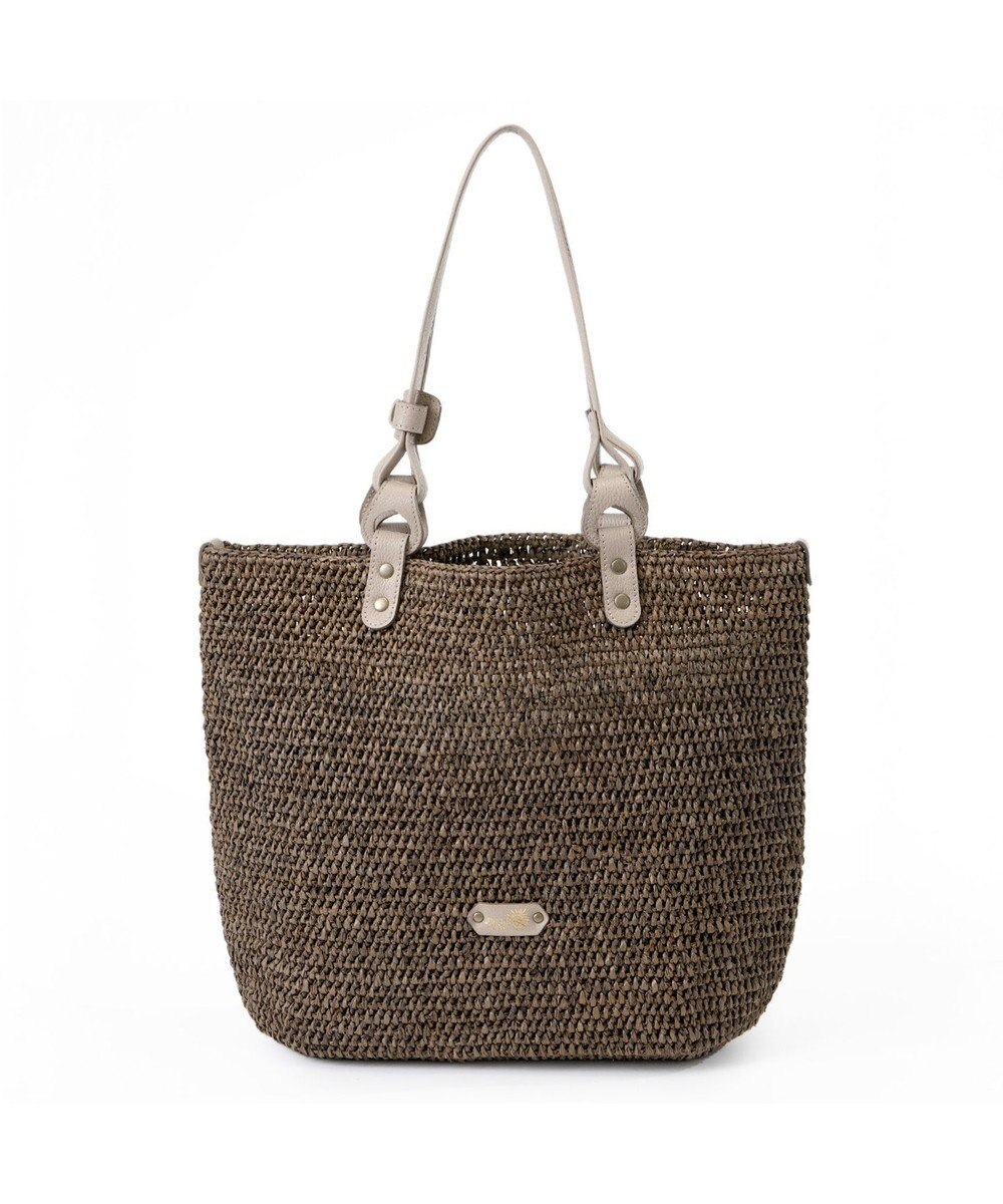 IBIZA ラフィア　セミショルダーバッグ（草木染め） 