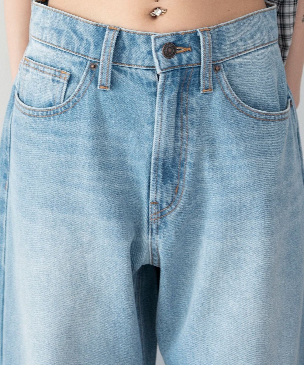 WEGO ワイドカーブデニムパンツ 