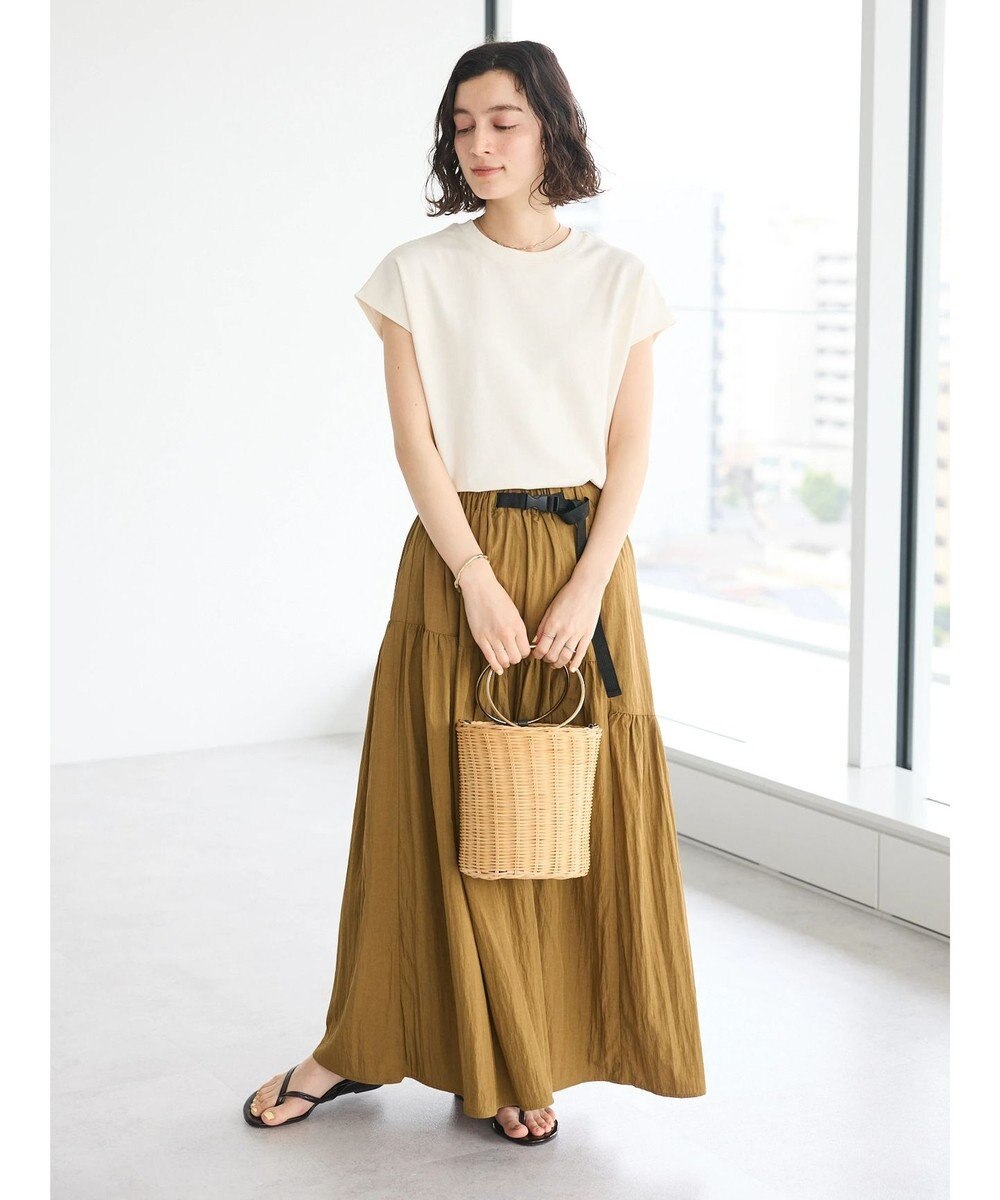 CRAFT STANDARD BOUTIQUE ガチャベルトティアードスカート 