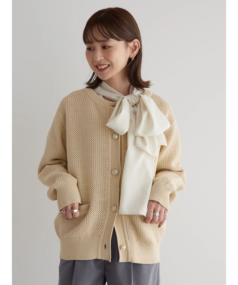 AMERICAN HOLIC エコカルットクルーネックカーディガン 