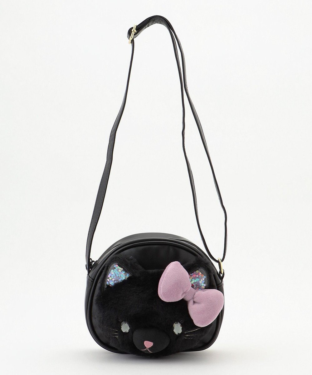 ANY KIDS ふわふわネコポシェット 