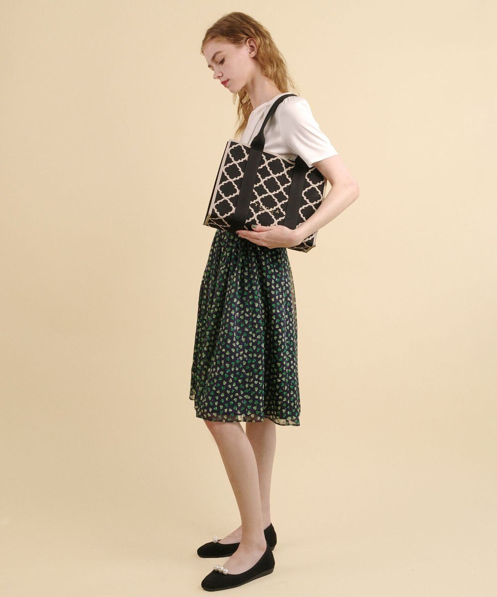 TOCCA 【大人百花掲載】【A4サイズ対応】CHECKER CLOVER KNITBAG ニットバッグ 