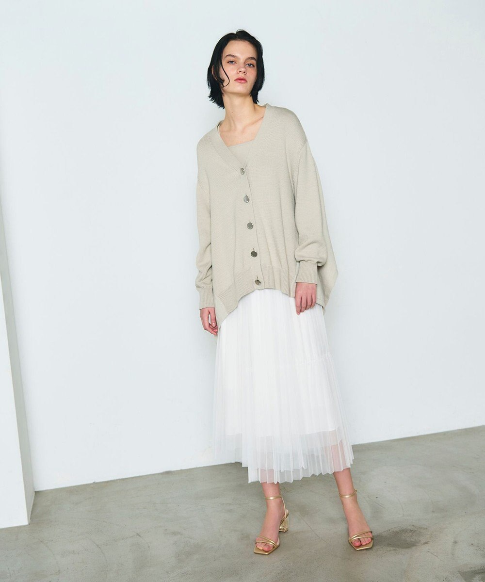 GRACE CONTINENTAL リリヤーンルーズカーディガン 