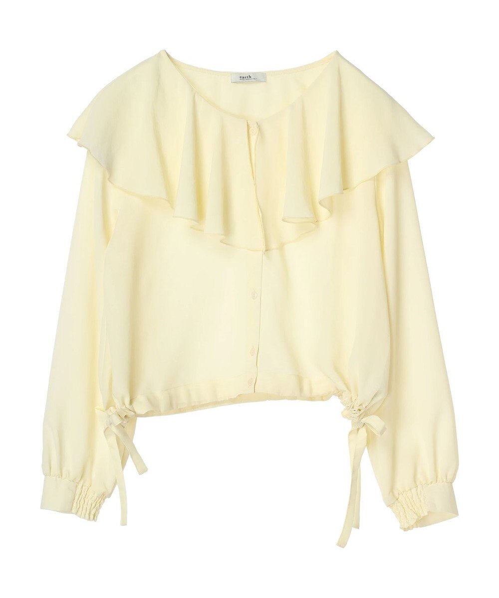 earth music&ecology ラッフルシアードロストブラウス 