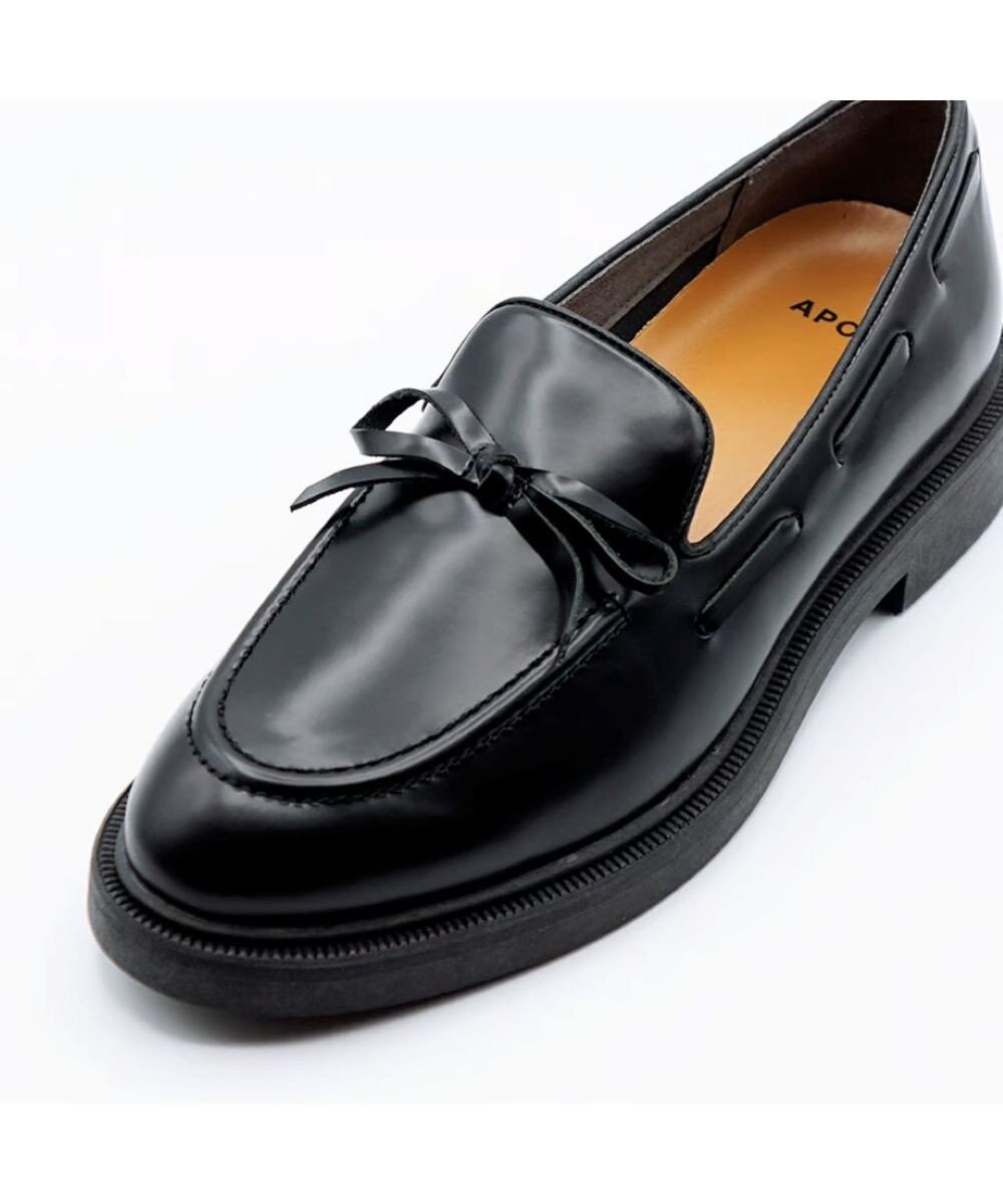 APOM 本革ウォータープルーフリボンローファー 30 